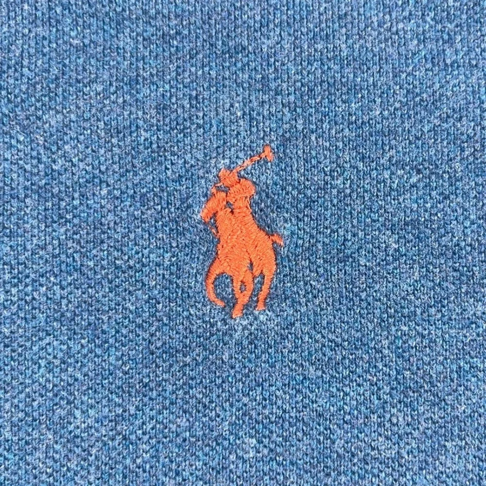 Polo Ralph Lauren Mens XL Blue Long Sleeve Polo Shirt Embroidered Pony Logo